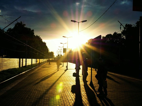 I'm waiting for the train - My, Moscow, Olympus, Train