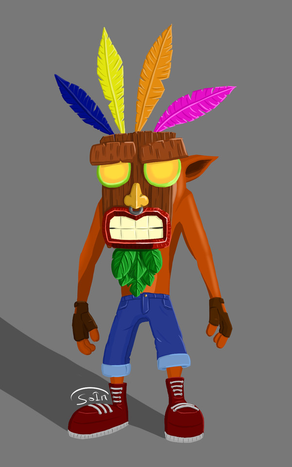 Crash Bandicoot - My, Crash, Crush, Bandicoot, Crash Bandicoot, Painting, Art