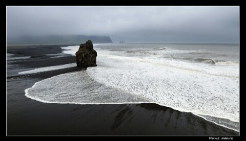 Iceland has a beach with black shores - Beach, Black, Iceland, Facts