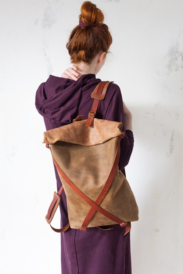 Backpack Pathway. Simplicity in form and design. - My, Needlework without process, Handmade, Backpack, Longpost, Сумка