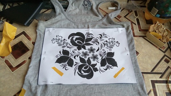 Creation number 5 - My, Painting on fabric, Needlework with process, Khokhloma, Minsk, Longpost