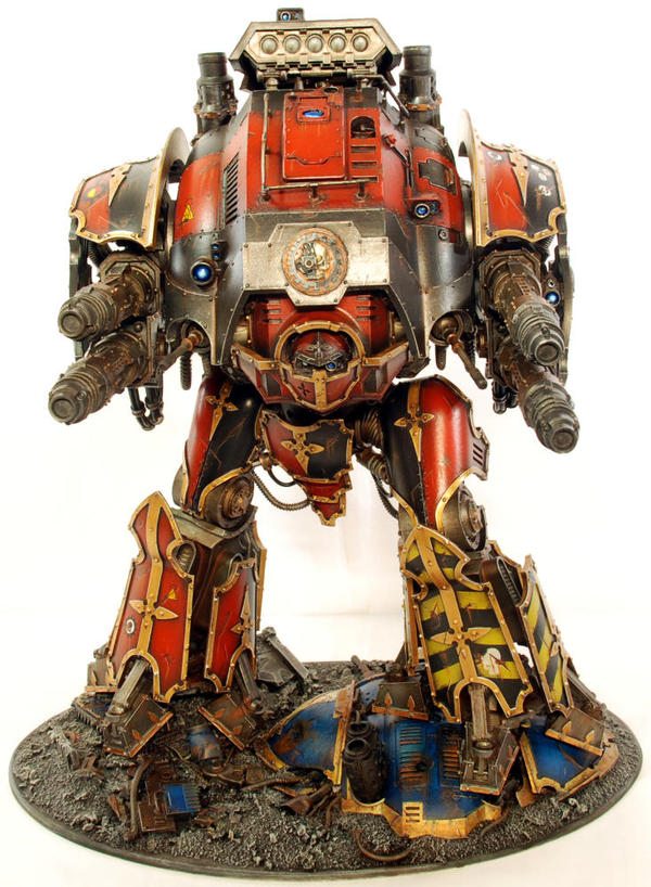 Самый Большой Рыцарь - Моё, Warhammer 40k, Wh miniatures, Imperial Knight, Mechanicum, Миниатюра, Покраска миниатюр, Длиннопост