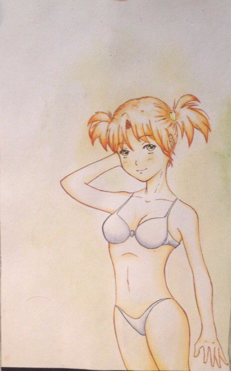 A simple drawing of Alice - NSFW, Endless summer, Visual novel, Alisa Dvachevskaya, Drawing