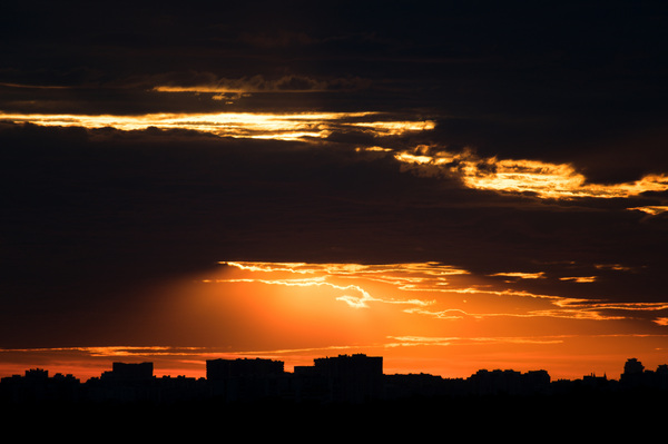 Sunset - My, Sunset, The photo, Moscow