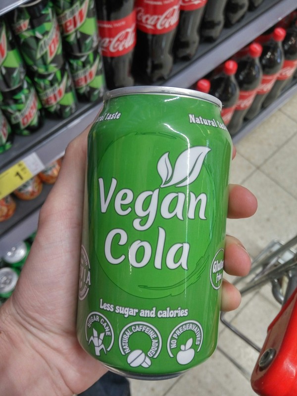 They even came up with their own cola for them - My, Vegan, Coca-Cola, 