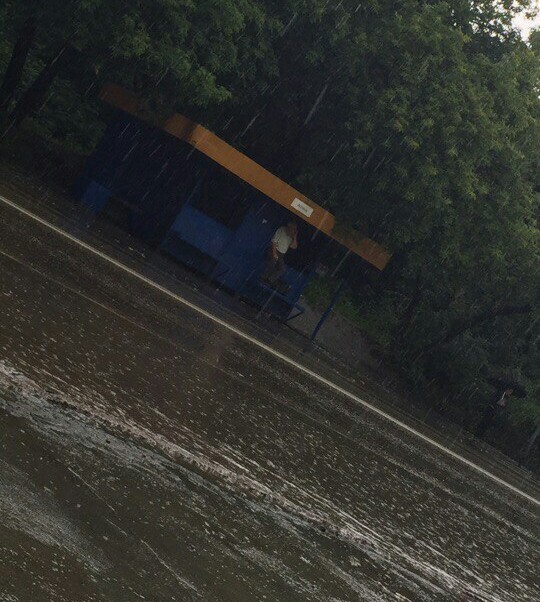 The floor is lava - My, Rain, Retirees, Barnaul, Weather