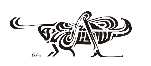 calligraphic insects - Calligraphy, Insects, , Graphics, Design, Longpost