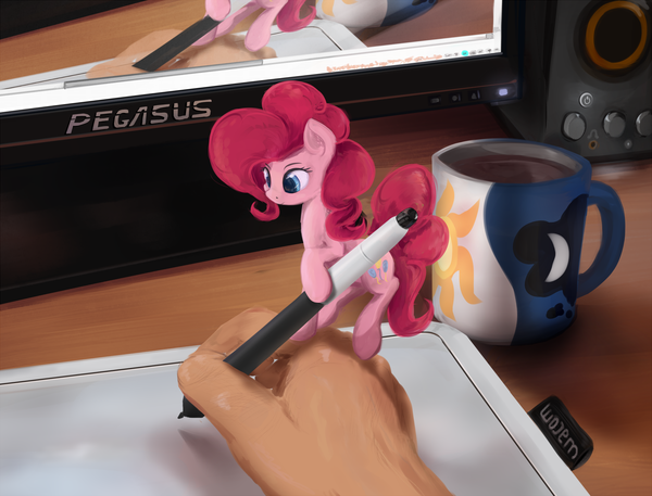 Mini-Pinkie drawing assist My Little Pony, Pinkie Pie, Scootiebloom