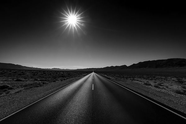 Road to nowhere - The photo, Landscape, Death Valley, USA