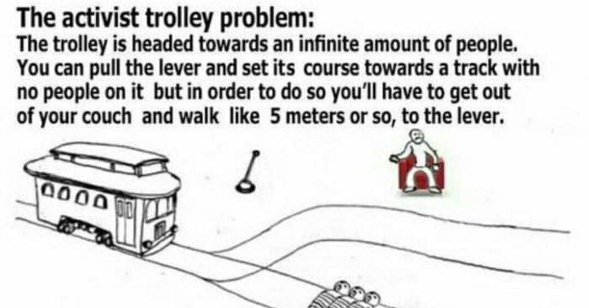 Вопрос вагонетки. Проблема вагонетки. Проблема вагонетки мемы. Этическая дилемма с вагонеткой. Задача с вагонеткой.