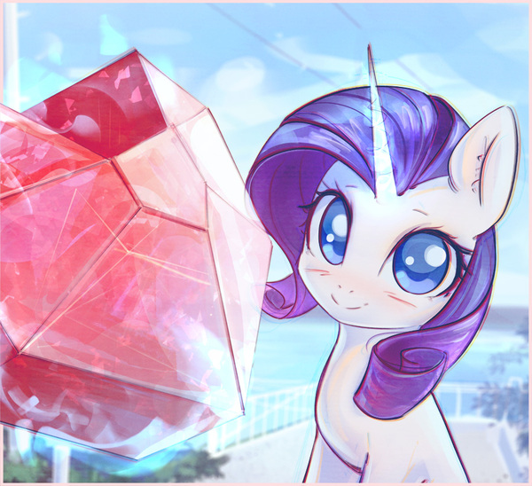 Space Age Love Picture - My Little Pony, Rarity, Mirroredsea