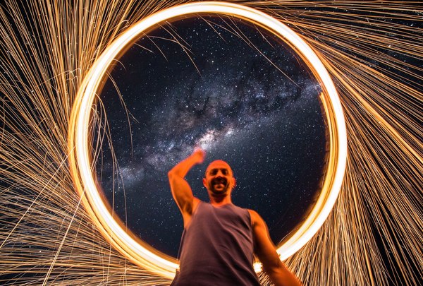 Milky Way from a different angle - Milky Way, Fire