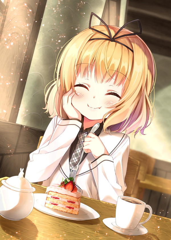 Anime Art - Anime, Anime art, Gochuumon wa usagi desu ka?, Kirima Sharo