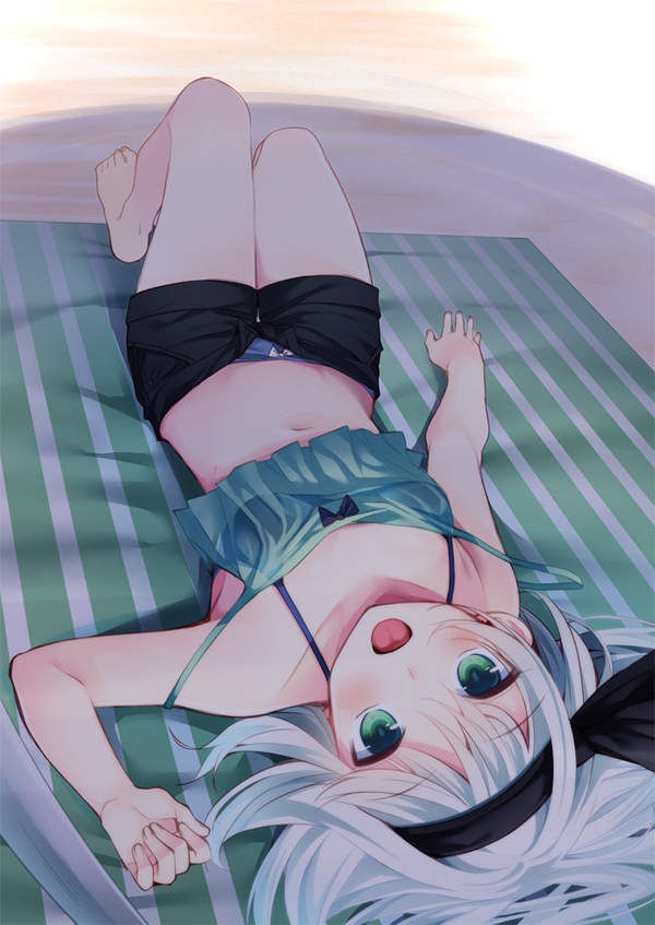 Youmu Konpaku - Touhou, Konpaku Youmu, Аниме, Anime Art, Swimsuit