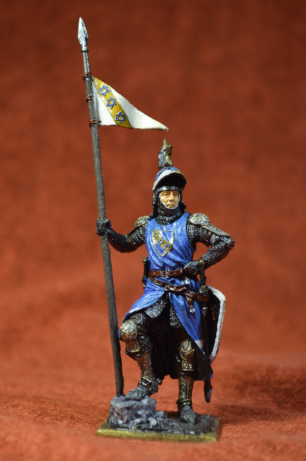 Painting of a military-historical miniature. - My, Wim, Miniature, 54mm, Knight, Longpost, Knights