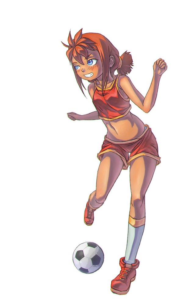 They gave the ball ... hit) - Endless summer, Visual novel, Ulyana, Art, Leonzo