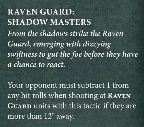 Chapter Focus: Raven Guard - Warhammer 40k, Wh News, , Codex, Longpost