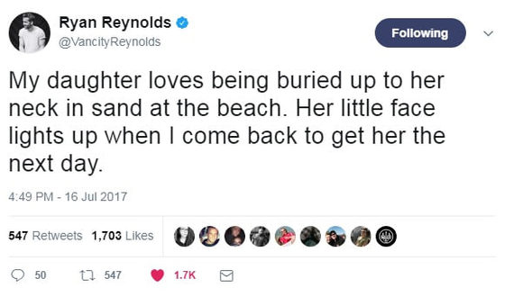 Ryan Reynolds - Twitter, Ryan Reynolds