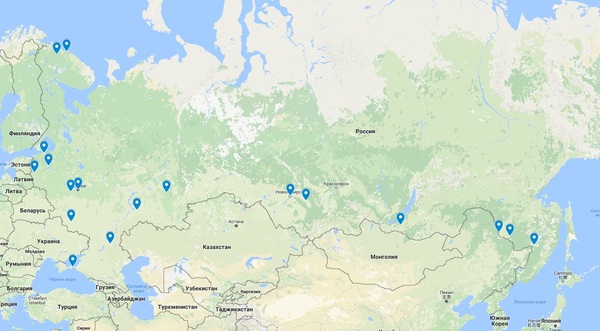 Where have I been - Travels, My, Cities of Russia, Cards, Russia