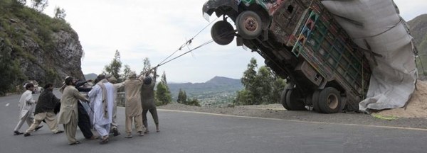 Taming a wild truck. Photo in natural habitat. - Wagon, People, Catching, Hunting, Tractor, Car, The beast, Truck