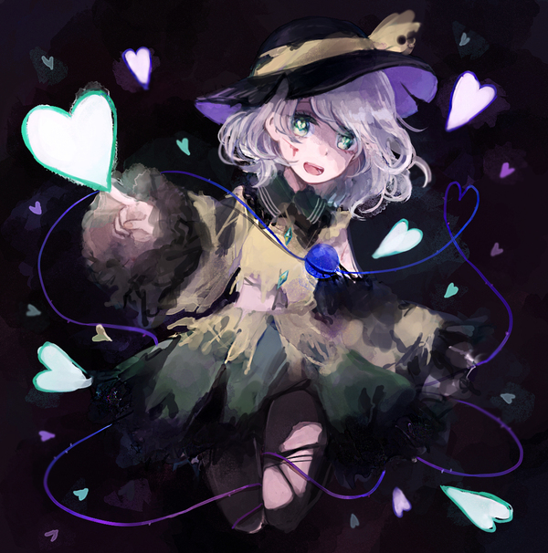 Komeiji Koishi Komeiji Koishi, Touhou, Anime Art, 