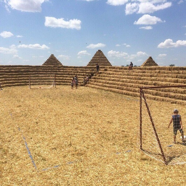 In the Stavropol village built a straw Zenith-Arena for 41 thousand rubles - Zenith, Football, Longpost