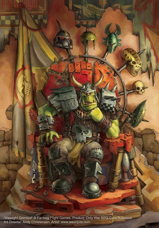 Well, what are you staring at? I'm cool, yes! - Wh Art, Warhammer 40k, Warhammer, Orks, Orcs