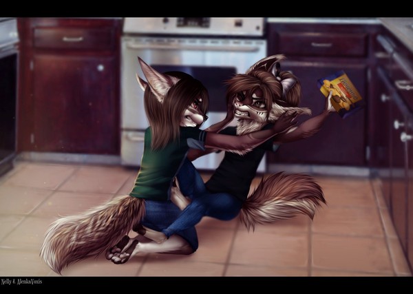 These are my cookies! - Furry, Art, Nelly63, Alenkavoxis, Collab, Children, Kitchen