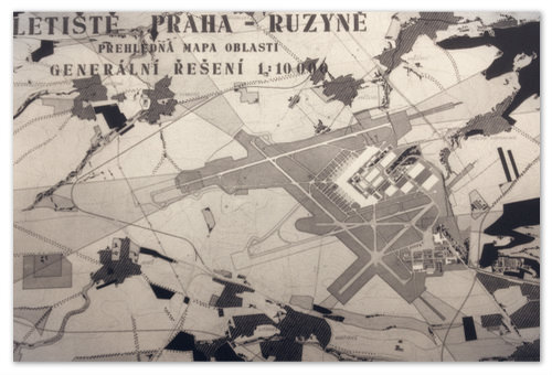 Prague airport looks like a flying plane - The airport, Satellite, View from above, Plan, Prague