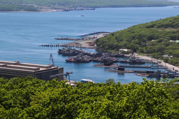 Bay Small Ulysses. An unfinished pier for the UDC Mistral - Vladivostok is visible .... - , Vladivostok, Mistral, Fleet, Russian fleet