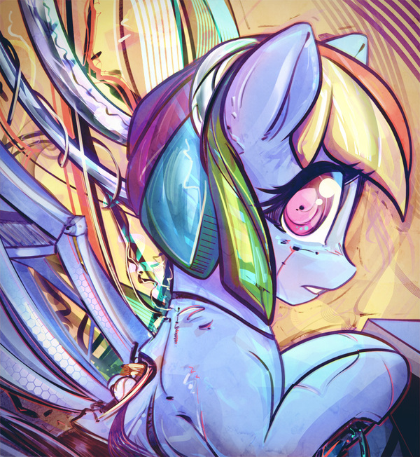 Absolute Receptivity of All the Senses - My Little Pony, PonyArt, Rainbow Dash, Grimdark, Mirroredsea