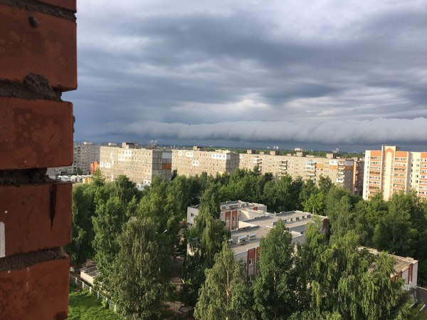 Thunderstorm in Yaroslavl today - My, Thunderstorm, Weather, Rain, Summer