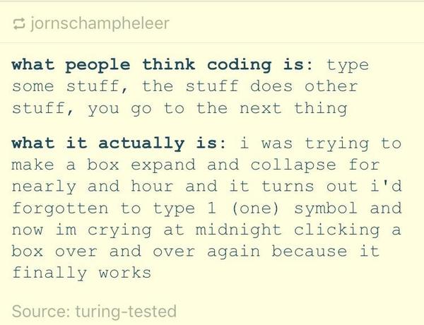 What people think about programming vs how it really is - Reddit, Programming