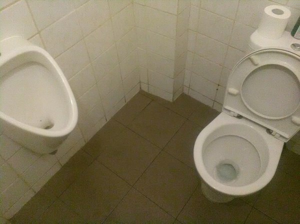 Here is a toilet in one of the pubs in Prague. - My, Toilet, Prague, Do not be shy