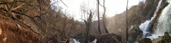 Crimea spring waterfall near Red Cave, Kizil-Koba - My, Waterfall, Kizil-Koba, , Crimea, Longpost