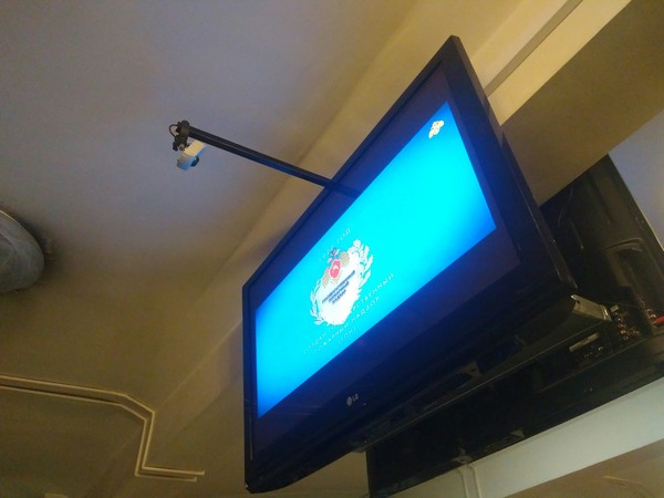 What's on TV? - My, Russian Railways, Camera, TV set, Observation, Marasmus