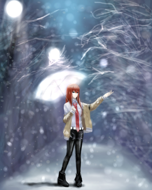 Kurisu makise - Anime, Anime art, Steins gate, Kurisu makise