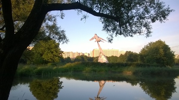 Take off - My, Saint Petersburg, Evening, Walk, Aviators' Park, 