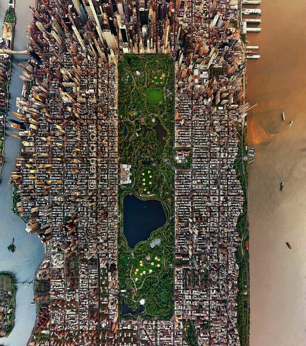 New York Central Park from above - The park, New York, Beautiful view