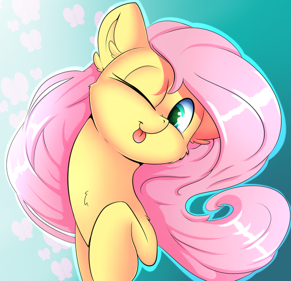 Cutietongue My Little Pony, Ponyart, Fluttershy, Madacon