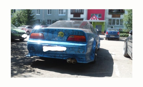 funny car - Smile, Airbrushing, Exhaust pipe, Auto