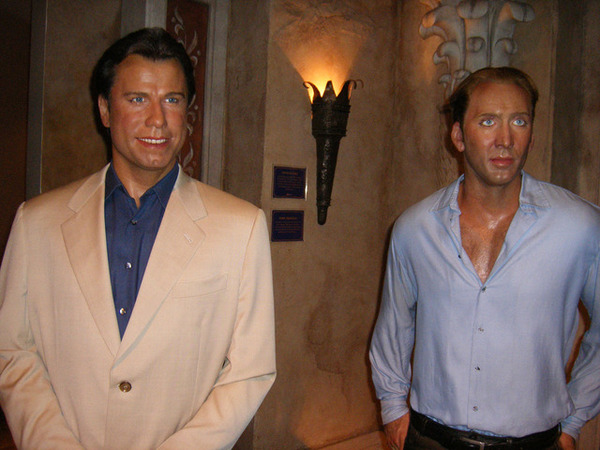 It didn't work, but we tried... - And so it will do, Kripota, Wax figures, Nicolas Cage, John Travolta, Faceless Movie