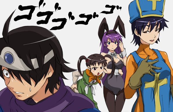 Dragon Quest 3 - Anime, Anime art, Monogatari series, Dragon Quest 3, Crossover, Crossover