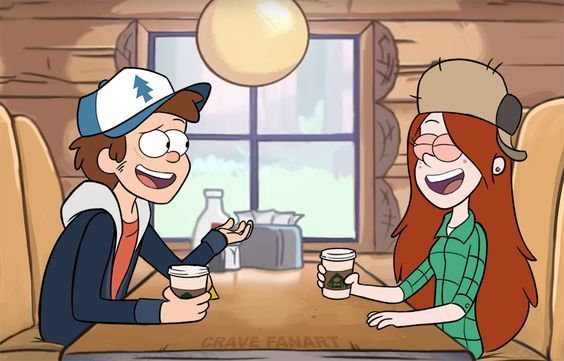 Gravity Falls - Gravity Falls, Венди и Диппер, Кафе, Свидание