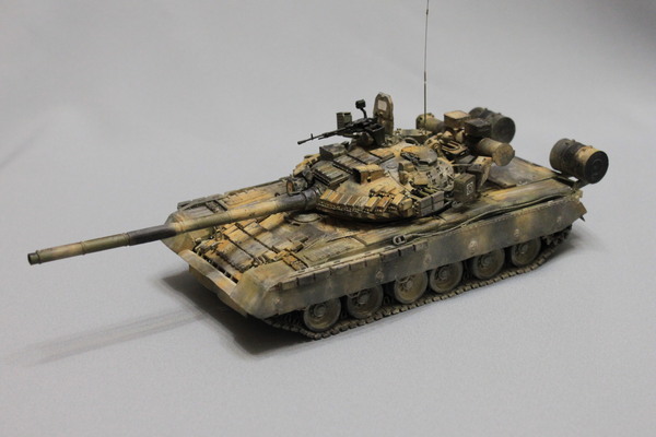 Second model, T-80BV - My, t-80, Modeling, 1:35, Trumpeter, Longpost