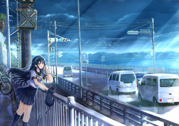 Her scenery - Anime art, , Original character, Anime