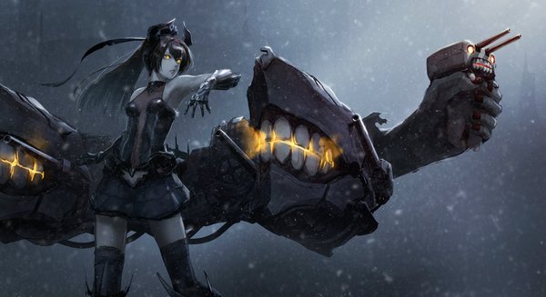 Air Defense Water Hime | Abyssal Akizuki - Kantai collection, Akizuki, Chou-10cm-Hou-Chan, Anime, Anime art