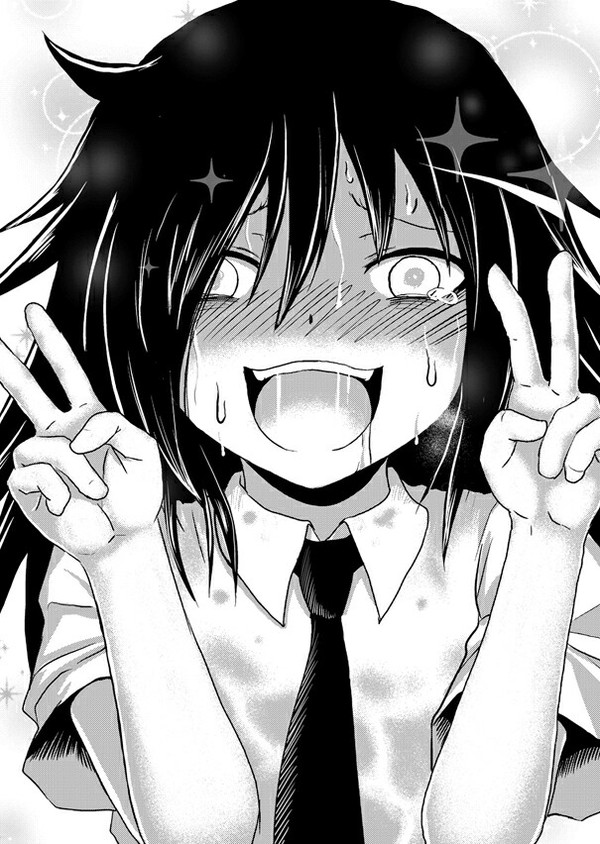 Anime art - Anime Art, Ahegao, Watamote, Аниме