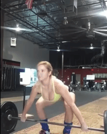 Weightlifting and girls don't mix - Girls, Weightlifting, Sports girls, GIF