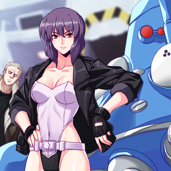 Ghost in the shell - Ghost in armor, Kusanagi motoko, Batou, , , Anime art, Anime, Continued in the comments